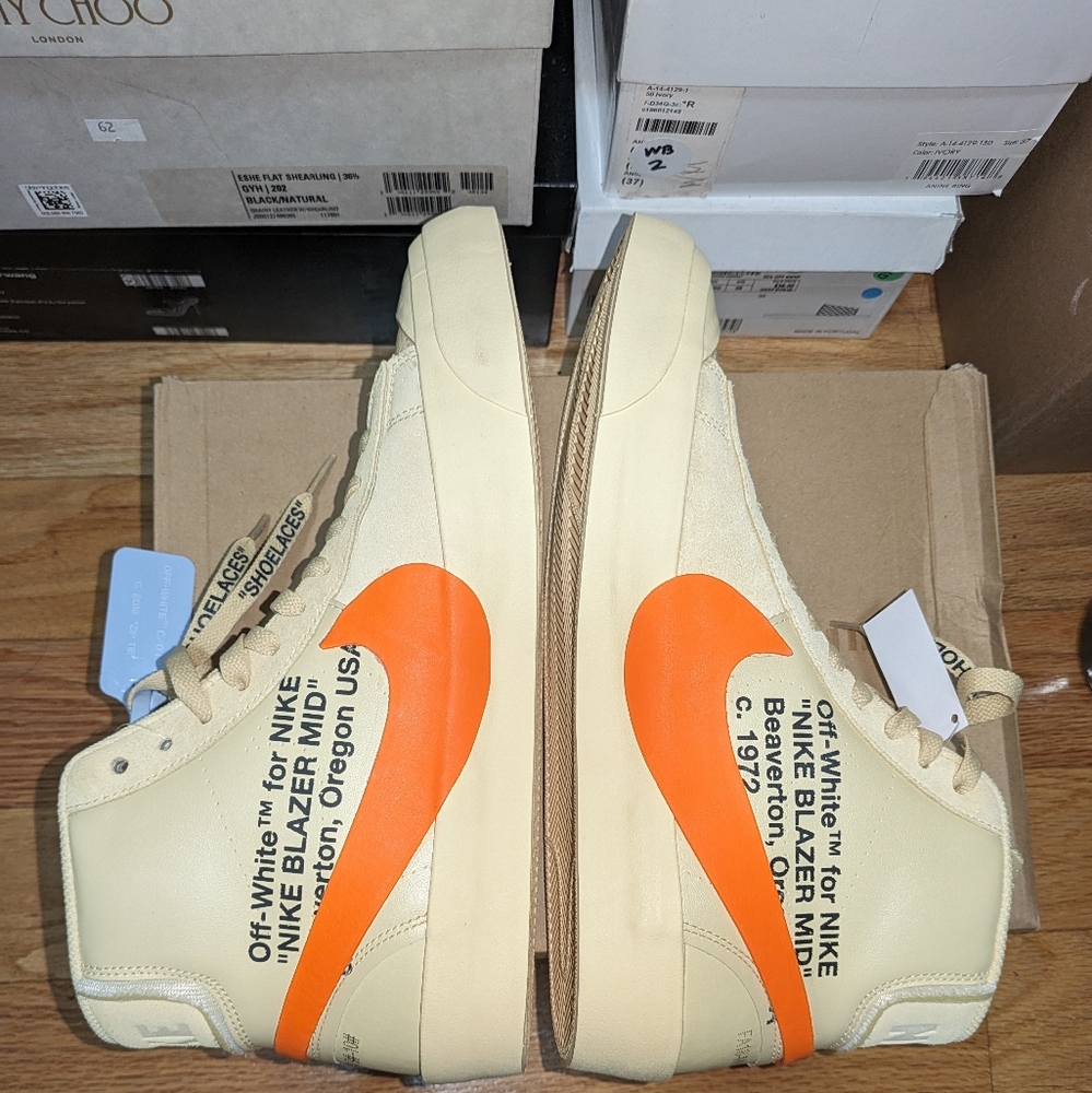 NIB Nike X Off-White The 10: Blazer Mid "All Hallows Eve" Sneakers - Picture 8 of 15